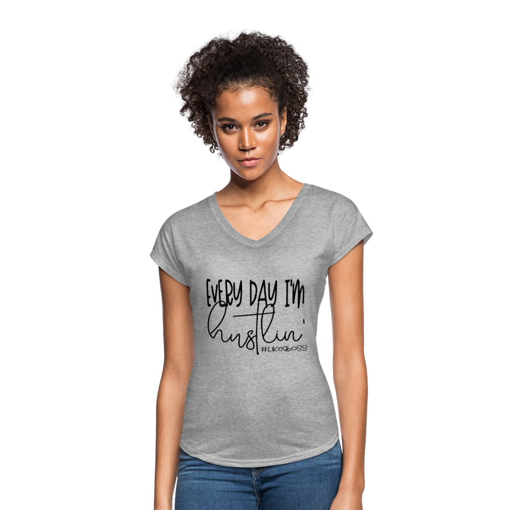 Every Day I'm Hustlin' T-Shirt - heather gray