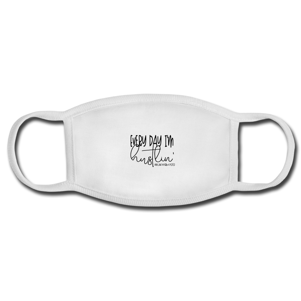 Hustlin' Face Mask - white/white