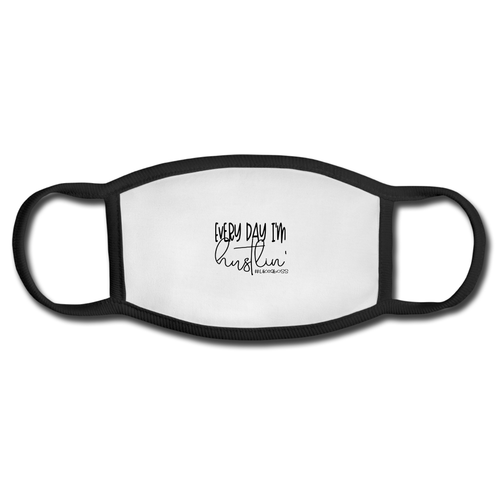 Hustlin' Face Mask - white/black