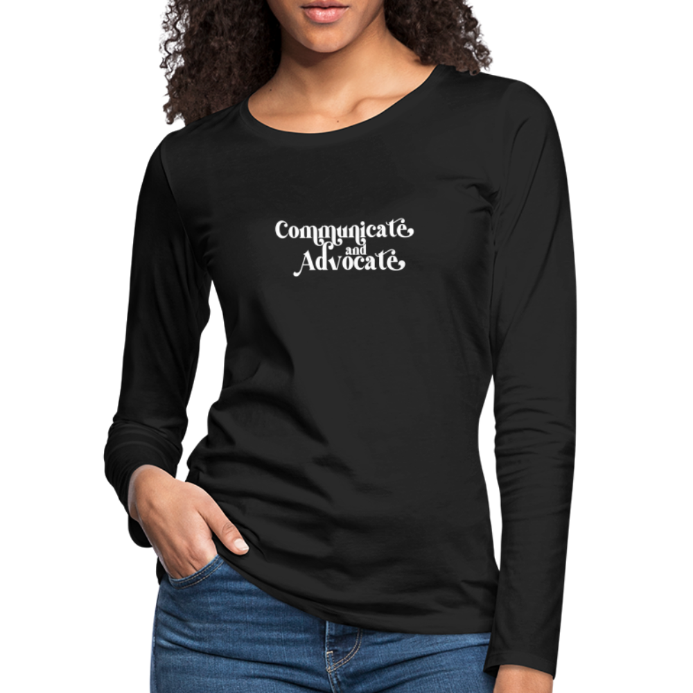 Communicate and Advocate (Women's Fit) - black